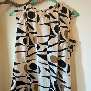 Marimekko (Finland) dress/Deco print with pockets